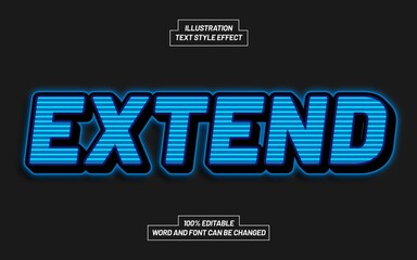 Extend Text Style Effect
