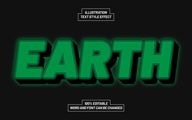 Earth Green Text Style Effect