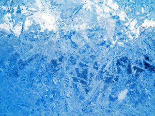 Fototapeta premium Blurred ice texture