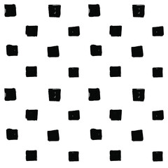 Seamless Brush Squares Pattern - 406652946