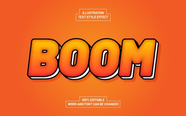 Boom Text Style Effect