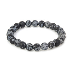 Stone bracelet isolated on white