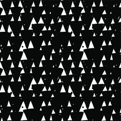 Triangle Seamless Brush Hand Drawn Pattern - 406653169
