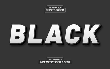 Black White Style Text Effect