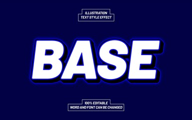 Base Text Style Effect