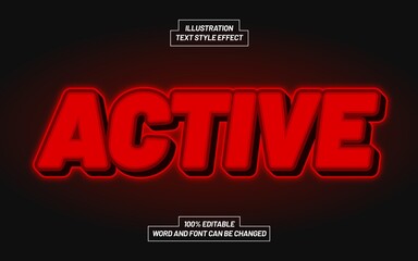 Active Text Style Effect