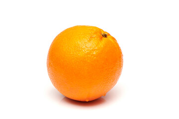 Delicious and healthy ripe oranges isolated on white