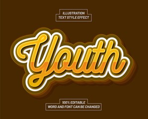 Youth Text Style Effect