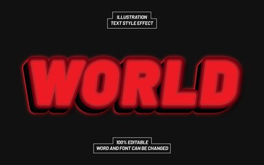 World Text Style Effect