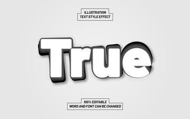 True Text Style Effect
