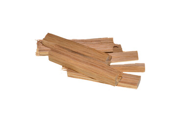 wooden blocks isolated on white background