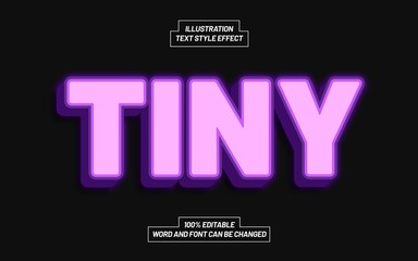 Tiny Text Style Effect