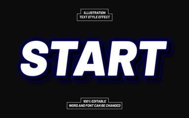 Start Text Style Effect