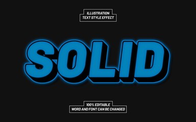 Solid Text Style Effect