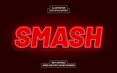 Smash Text Style Effect