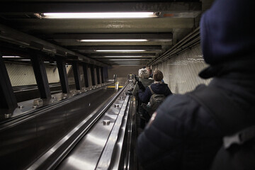 New york subway escalator