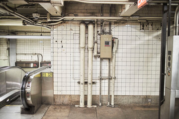 New York subway old heat furnace