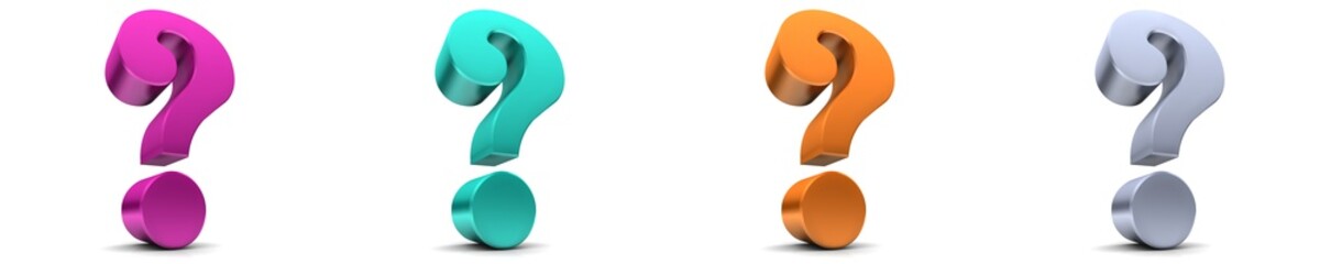 ? sign question mark interrogation points symbol icon 3d