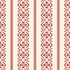 Japanese Tribal Motif Stripe Vector Seamless Pattern