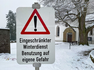 Eingeschränkter Winterdienst auf dem Friedhof