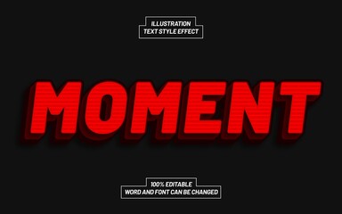 Moment 3D Bold Text Style Effect