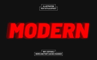 Obraz premium Modern Red Text Style Effect