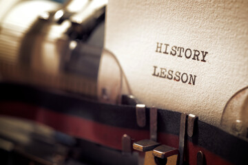 History lesson text