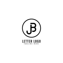 Initial Letter JB logotype company name monogram design for Company and Business logo.