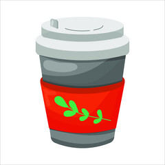 Disposable Paper coffee cup with cute logo