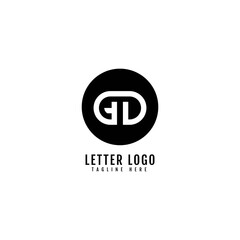Initial Letter GD logotype company name monogram design for Company and Business logo.