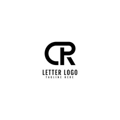 Initial Letter CR logotype company name monogram design for Company and Business logo.