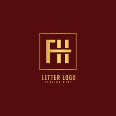 Initial Letter EH logotype company name monogram design for Company and Business logo.