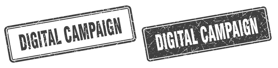 digital campaign stamp set. digital campaign square grunge sign