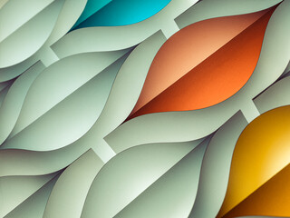Obraz premium Multicolored paper lips