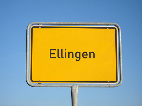 Ortsschild Ellingen