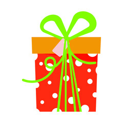 Gift box with bows and ribbons. Vector illustration. gift box birthday present with different pattern. vector illustration 10 eps