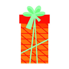 Gift box with bows and ribbons. Vector illustration. gift box birthday present with different pattern. vector illustration 10 eps