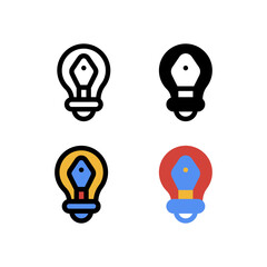 Creative Light Bulb Icon, and illustration Vector