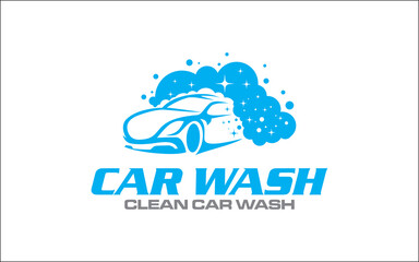 Illustration vector graphic of car wash service logo design template-07