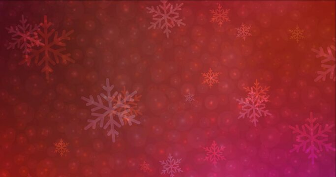 4K looping light pink, red flowing video in Xmas style. Shining colorful animation with New Year attributes. Movie for a cell phone. 4096 x 2160, 30 fps.