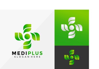Health leaf Medical Logo Design, Modern Logo Designs Vector Illustration Template