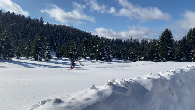 Gorski kotar in Croatia winter landscape