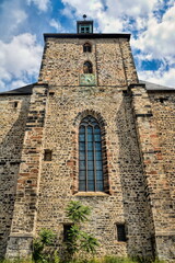 Fototapeta na wymiar halle saale, deutschland - mittelalterliche moritzkirche