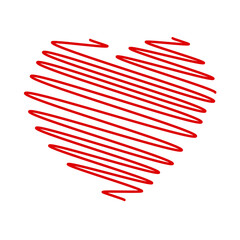 Obraz premium Crosshatching Valentines