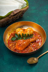 Nice Pathiri with chicken curry