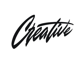 Creative - vector lettering design element