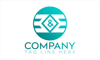 Creative e,m letter icon logo vector template