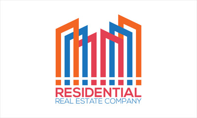 Creative real estate icon logo vector template