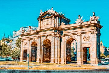 Gate of Alcala (Puerta de Alcala) Neo-classical monument in the