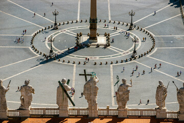 St. Peter's Square seen from St. Peter's Basilica (Vatican City - Rome)